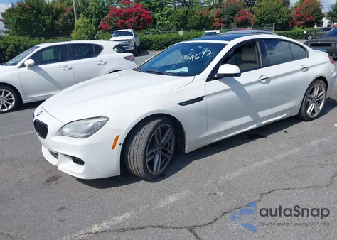 2014 BMW 650I Gran Coupe z USA, uszkodzony, nr VIN WBA6B2C56ED129672